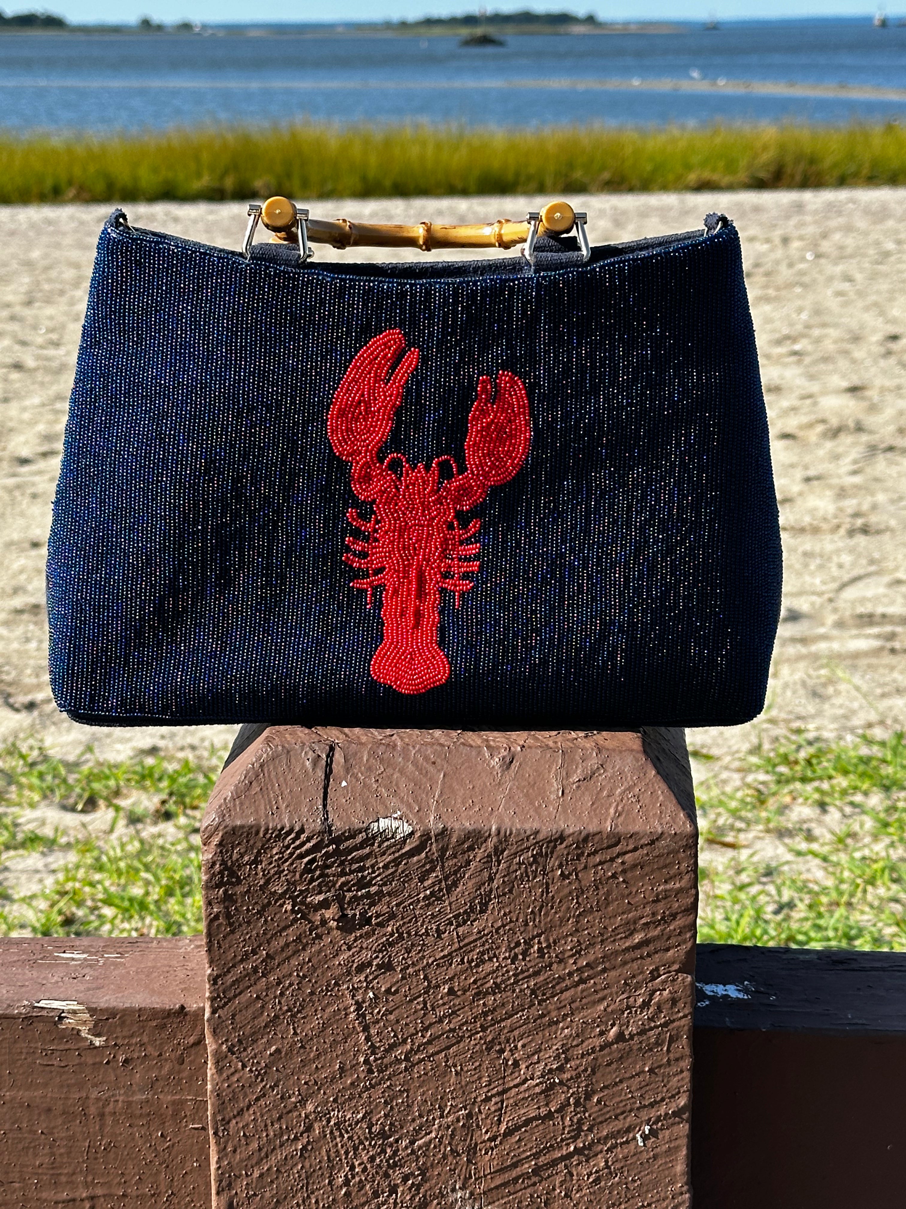 Red Lobster Beaded Purse