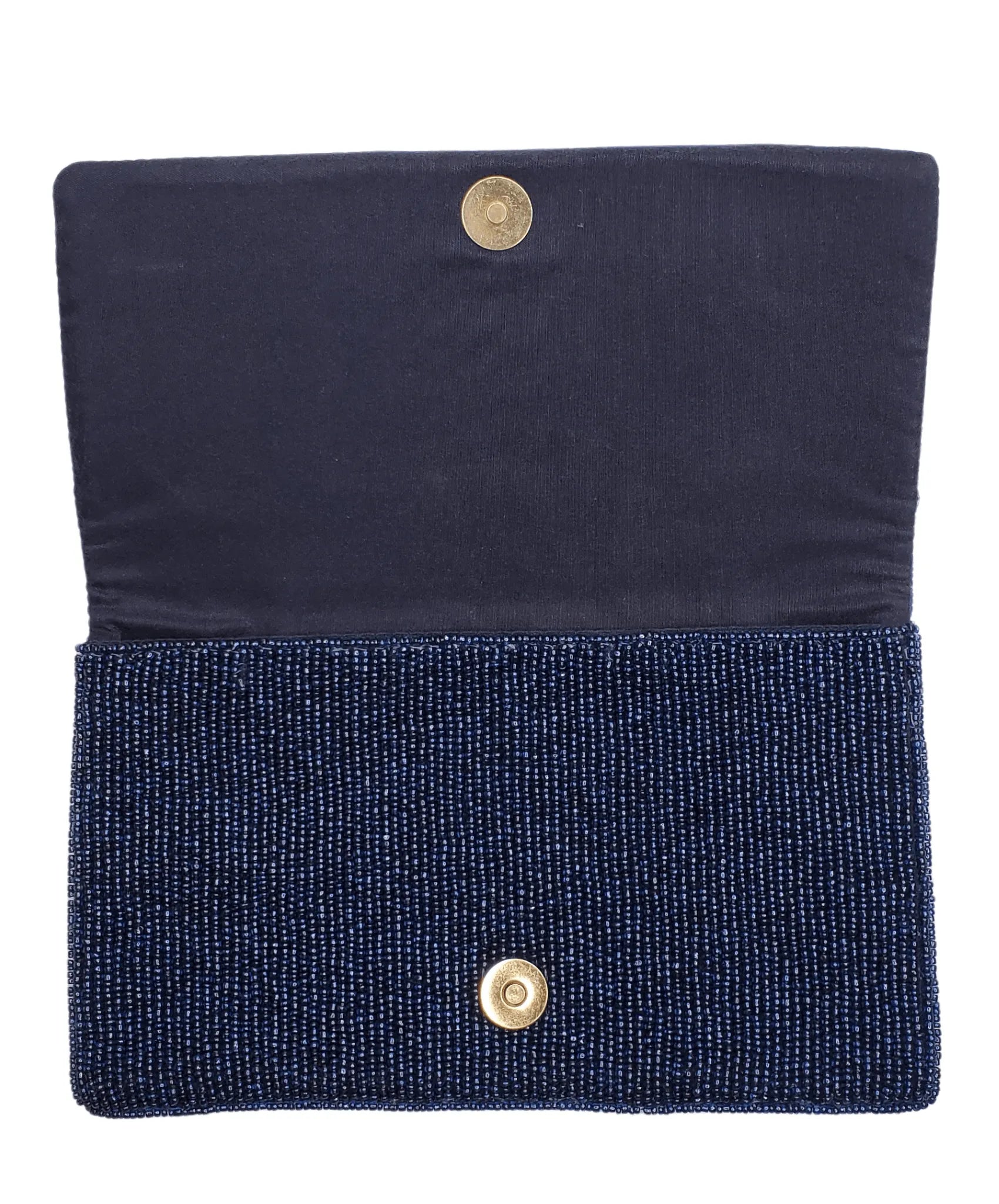 Coastal Beaded Elegance |  Navy Lobster Clutch